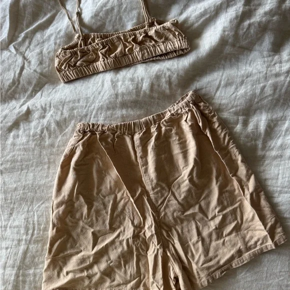 OZMA House Top and Loie Shorts in raw silk - Picture 6 of 6